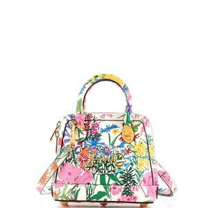 Gucci x Ken Scott Horsebit 1955 Top Handle Bag Printed Leather Mini Multicolor